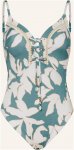 Watercult Badeanzug Floral Abstract blau