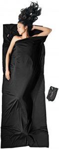 Cocoon Merino Wool Travelsheet - Schlafsack Inlett - black / schwarz