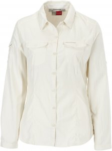 Craghoppers NosiLife Adventure L/S Shirt Frauen Gr. 16 - Outdoor Bluse - weiß