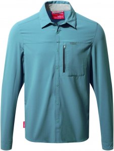 Craghoppers NosiLife Pro Long Sleeved Shirt Männer Gr. M - Outdoor Hemd - blau