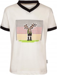 Elkline Im Tor Kinder Gr. 92/98 - T-Shirt - weiß