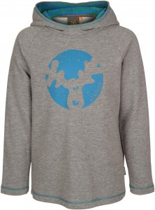 Elkline Neutrino Kinder Gr. 104/110 - Kapuzenpullover - grau