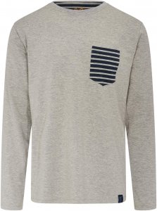 Elkline Reingelegt Männer Gr. S - Langarmshirt - grau