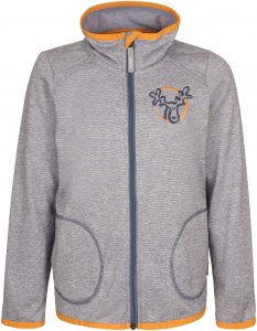 Elkline Rübe Kinder Gr. 116/122 - Fleecejacke - blau|grau