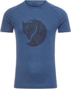 Fjällräven Abisko Trail T-Shirt Print Männer Gr. L - T-Shirt - blau