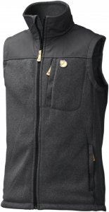 Fjällräven Buck Fleece Vest Männer Gr. S - Fleeceweste - schwarz|grau