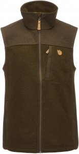 Fjällräven Buck Fleece Vest Männer Gr. S - Fleeceweste - oliv-dunkelgrün