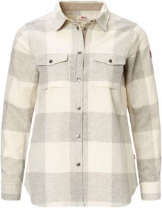 Fjällräven Canada Shirt LS W Frauen Gr. S - Outdoor Bluse - beige-sand|weiß