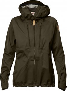 Fjällräven Keb Eco-Shell Anorak Frauen Gr. XS - Regenjacke - oliv-dunkelgrün