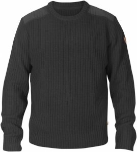 Fjällräven Singi Knit Sweater Männer Gr. S - Wollpullover - schwarz