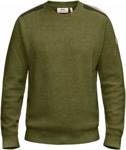 Fjällräven Sörmland Crew Sweater Männer Gr. XXXL - Wollpullover - oliv-dunkelgrün