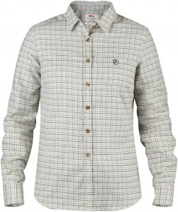 Fjällräven Sörmland Flannel L/S Shirt Frauen Gr. L - Outdoor Bluse - weiß