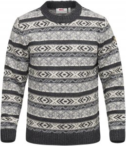 Fjällräven Övik Folk Knit Sweater Männer Gr. XXL - Wollpullover - grau