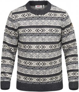 Fjällräven Övik Folk Knit Sweater Männer Gr. XL - Wollpullover - grau