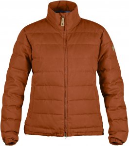Fjällräven Övik Lite Jacket Frauen Gr. L - Daunenjacke - orange|braun