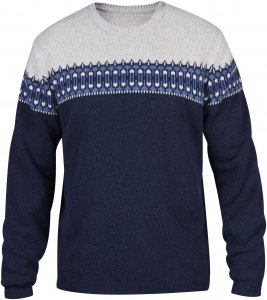 Fjällräven Övik Scandinavian Sweate Männer Gr. S - Wollpullover - blau