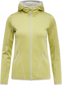 FRILUFTS Arica Hooded Fleece Jacket Frauen Gr. L - Fleecejacke - gelb|grün