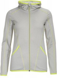 FRILUFTS Arica Hooded Fleece Jacket Frauen Gr. M - Fleecejacke - grau|gelb