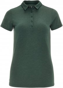 FRILUFTS Brea Polo Shirt Frauen Gr. S - Funktionsshirt - oliv-dunkelgrün