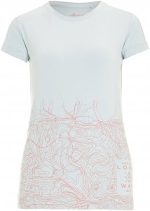 FRILUFTS Glarus Printed T-Shirt Frauen Gr. XS - T-Shirt - weiß|pink-rosa