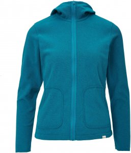 FRILUFTS Sanya Hooded Jacket Frauen Gr. 44 - Fleecejacke - blau|petrol-türkis