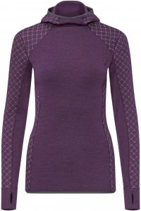 Icebreaker Affinity Thermo Hooded Pullover Frauen Gr. L - Kapuzenpullover - lila