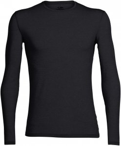 Icebreaker Anatomica LS Crewe Männer Gr. XL - Funktionsunterwäsche - schwarz