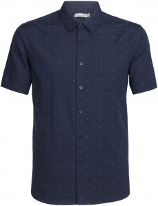 Icebreaker Compass SS Shirt Männer Gr. L - Outdoor Hemd - blau