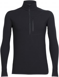 Icebreaker Descender LS Half Zip Männer - Funktionsshirt - schwarz