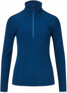 Icebreaker Descender LS Half Zip Frauen Gr. L - Funktionsshirt - blau