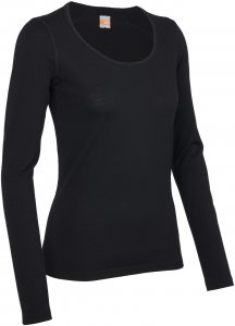 Icebreaker Oasis L/S Scoop 200 Frauen Gr. XS - Funktionsunterwäsche - schwarz