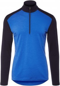 Icebreaker Oasis LS Half Zip Männer Gr. S - Funktionsunterwäsche - blau