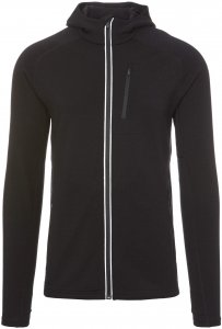 Icebreaker Quantum LS Zip Hood Männer Gr. S - Wolljacke - schwarz