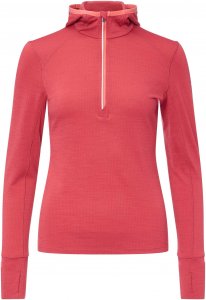 Icebreaker Rush LS Half Zip Hood Frauen - Funktionsshirt - pink-rosa