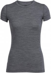 Icebreaker Sprite SS Crewe Frauen - Funktionsshirt - grau