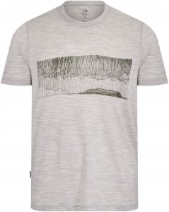 Icebreaker Tech Lite SS Crewe Hard Rain Männer Gr. XXL - Funktionsshirt - grau