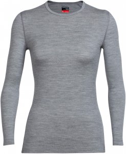 Icebreaker Tech Top LS Crewe Frauen - Funktionsshirt - grau