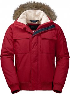 Jack Wolfskin Brockton Point Männer Gr. XL - Winterjacke - rot
