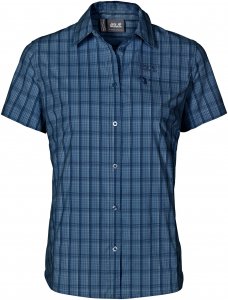 Jack Wolfskin Centaura Stretch Vent Shirt Frauen Gr. M - Outdoor Bluse - blau