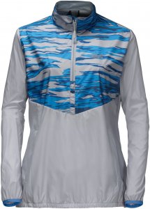 Jack Wolfskin Coastal Wave Smock Frauen Gr. S - Windbreaker - grau|blau