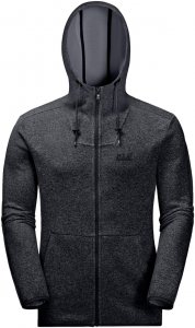 Jack Wolfskin Finley Jacket Männer Gr. XXL - Fleecejacke - schwarz|grau