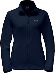 Jack Wolfskin Kiruna Frauen Gr. XS - Fleecejacke - schwarz|blau
