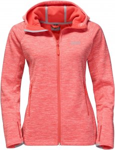 Jack Wolfskin La Cumbre Trail Jacket Frauen Gr. S - Fleecejacke - rot|pink-rosa