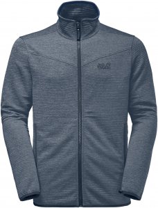 Jack Wolfskin Tongari Jacket Männer Gr. M - Fleecejacke - grau|blau