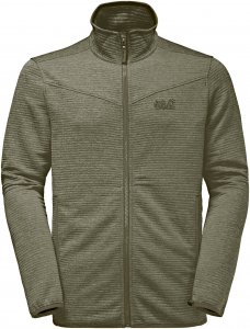 Jack Wolfskin Tongari Jacket Männer Gr. S - Fleecejacke - oliv-dunkelgrün