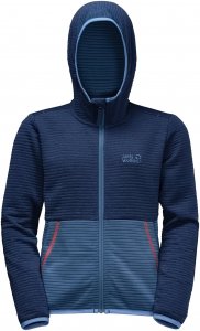 Jack Wolfskin Tongari Kinder Gr. 140 - Fleecejacke - blau