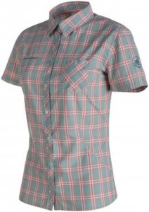 Mammut Alessandria Shirt Frauen Gr. S - Outdoor Bluse - petrol-türkis|weiß