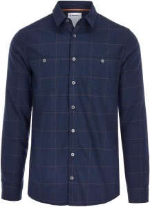 Mammut Alvra Longsleeve Shirt Männer Gr. L - Outdoor Hemd - blau|orange