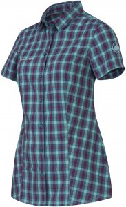 Mammut Kirsi Shirt Frauen Gr. XS - Outdoor Bluse - petrol-türkis|lila