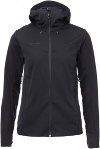 Mammut Ultimate V SO Hooded Jacket Frauen Gr. L - Softshelljacke - schwarz
